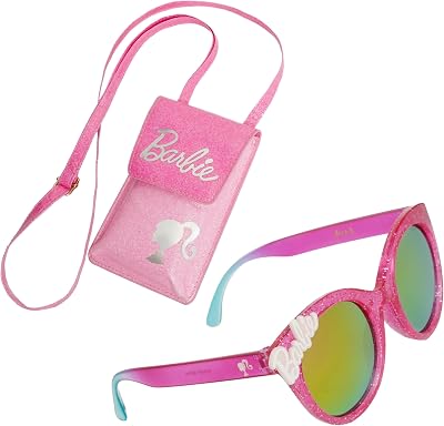 ARKAID Barbie Girls Sunglasses with Stylish Case | Official Barbie 2 Pc Set | UV 400 Shades | Kids Size