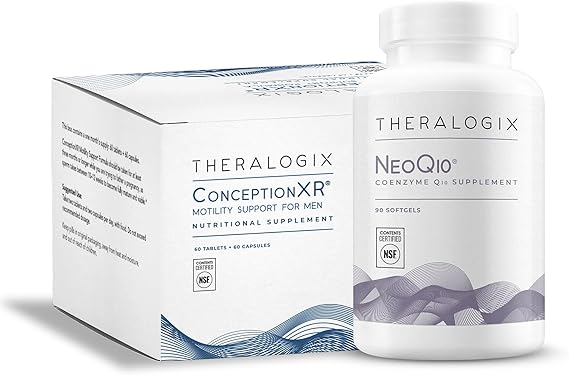 Theralogix NeoQ10 + ConceptionXR Motility Support Formula Bundle, (Pack of 2)