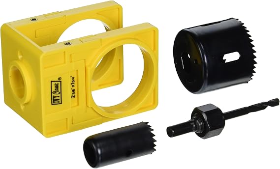 IVY Classic 27003 Carbon-Steel Lock Installation Kit with Guide Template for Wood Doors, Carded