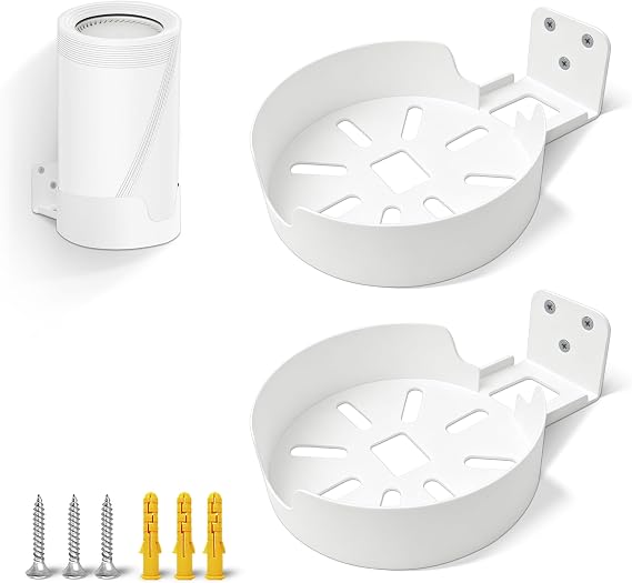 Deco WiFi 7 Router Wall Mount for DECO BE63, BE65, BE67, BE68, BE1000, BE11000, BE14000, Mesh Wi-Fi 7 System Space Saving Router Holder with Cable Management, 2 Pack White