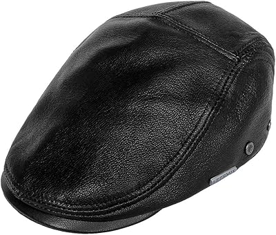 Genuine Deerskin Flat Cap Irish Newsboy Ivy Hat Unique Cabbie Driving Cap
