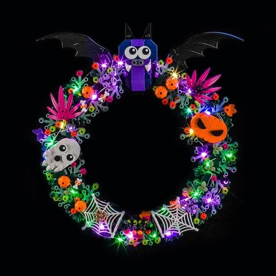 BrickBling LED Light Kit Compatible with Lego Halloween Wreath