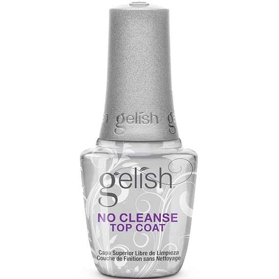 Gelish No-Cleanse No Wipe UV/LED Gel Nail Polish Top Coat Sealer, 15mL