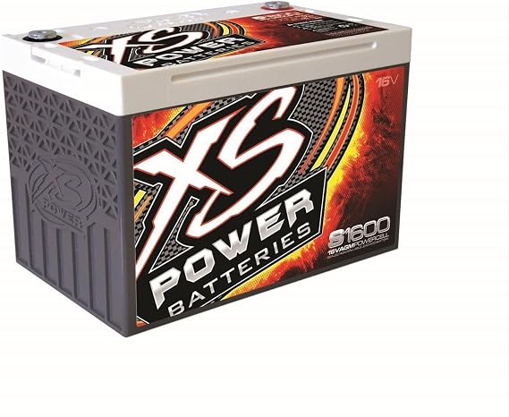 XS Power S1600 16V 2,000 Amp AGM Starting Battery with 3/8" Stud Terminal