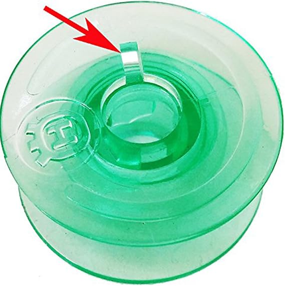 Box of 25 Clear GREEN Bobbins For Viking Husqvarna White Home #4125615-45 #4123078-G,HUSQVARNA VIKING Rose Designer Platinum Lily Series, Pfaff
