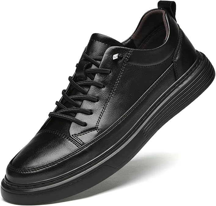 Mens Casual Shoes Fashion Leather Dress Sneakers Comfort Lightweight Walking Shoes for Male