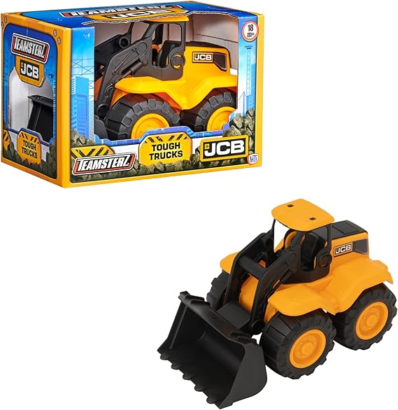 Teamsterz JCB 7" Orange Construction Toy | Durable Vehicle for Kids 18M+ | Great for Indoor, Outdoor & Sandpit Play | Fun for Boys & Girls (Wheel Loader Truck)