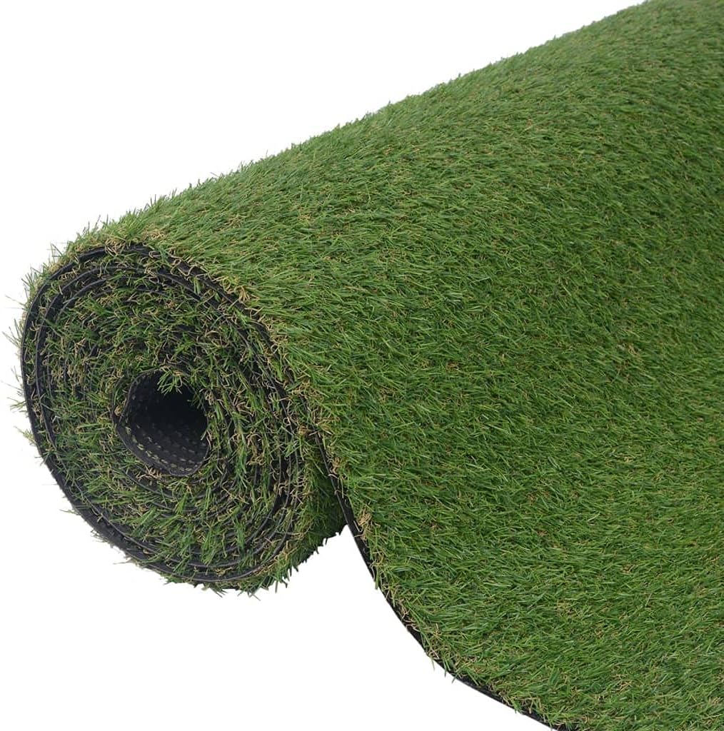 Soft and Lush Artificial Grass for Serene Outdoor Spaces, Creating a Lush Lawn, 3.3x26.2, Green