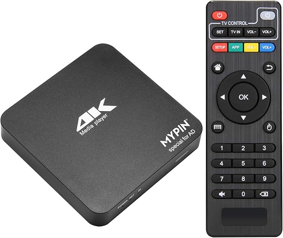4K@60hz MP4 Media Player Support 8TB HDD/ 64G USB Drive/SD Card with HDMI/AV Out for HDTV/PPT MKV AVI MP4 H.265- Support Advertising Logo/Subtitles/HDR and Remote Control