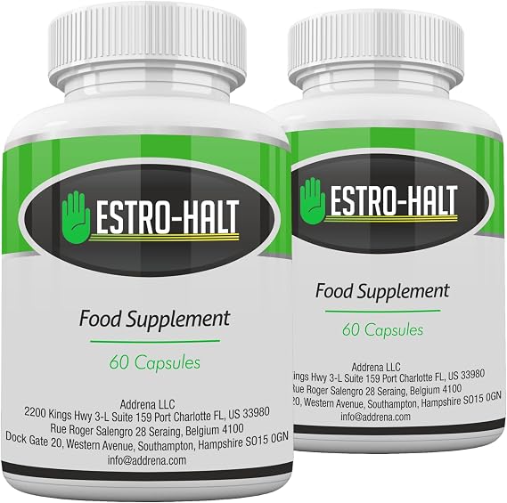 Estro-Halt Twin Pack - Advanced Estrogen Balance Support for Men & Women | Natural Indole-3-Carbinol & Broccoli Extract for Healthy Estrogen Metabolism -120 Capsules