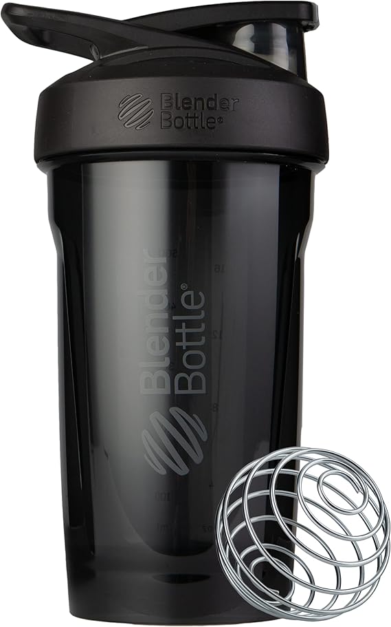 BlenderBottle Sport Flip Tritan Shaker Bottle 24 oz Black