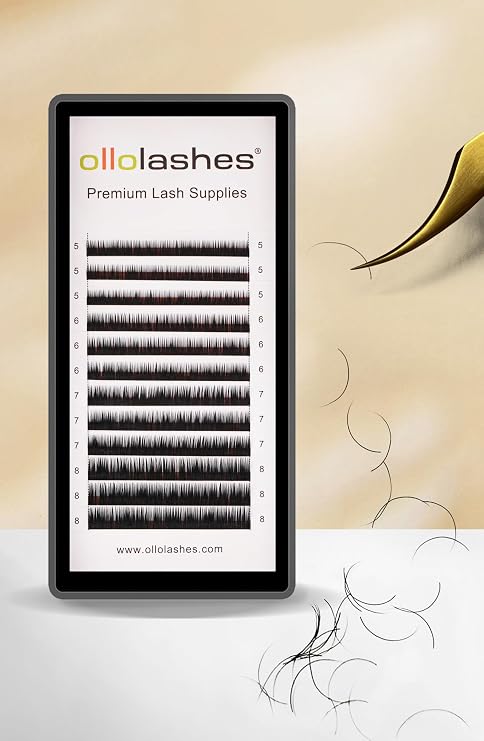 Eyelash Extension B C CC D J Curl Mix 5-20mm 0.03 0.05 0.07 0.15 Super Matte Classic Lash Extensions Professional Supplies for Lash Techs (D-0.07, 5-8mm)