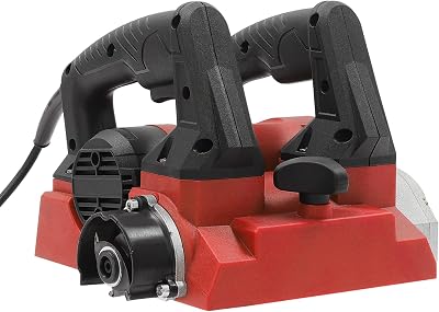 1300W Electric Wall Planer Handheld Power Planer, Portable Roller Planer with Cable,Electric Wall Planer For shovelling putty,whitewash 0.04-0.16in Red