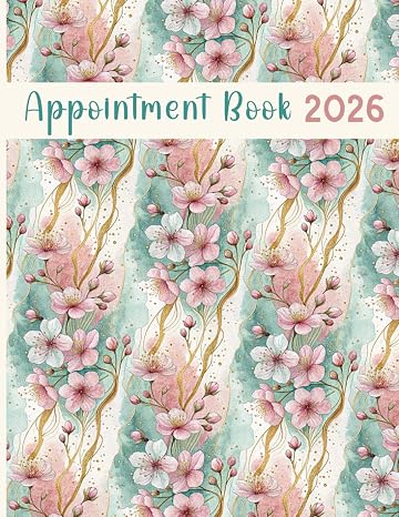 Appointment Book 2026: Client Booking for Salons, Hairdressers, Spa and Nail, Weekly and Daily Planner from 7 AM to 8.45 PM with 15-Minute Slots
