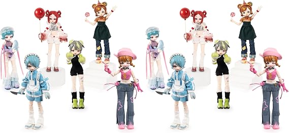 BEEMAI Eve-Lynna Dream Paradise Series Single Box (Contains 1 Figure), 1/12 MJD Blind Box Cute Figures Collectibles Birthday Gift (Pack of 2)
