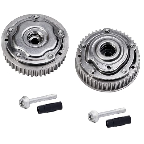 Engine Timing Camshaft Gear Intake and Exhaust Cam VVT Sprocket, Fit for Chevrolet Aveo Cruze Pontiac G3 Saturn Astra 1.6L 1.8L, Replacement 55567048 55567049