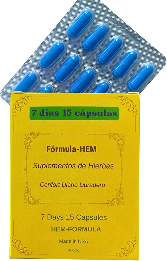 Hemorr7: 7Days 15 Capsules Hem Formula, Formula Hem de 7 dias