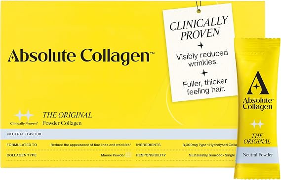 Absolute Collagen Marine Collagen Powder 8000mg - Neutral, 14 Sachets