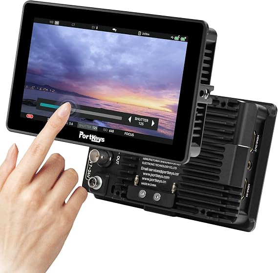 Portkeys BM5 IV 5.5" 2000nit Camera Field Monitor Control for RED Komodo V-Raptor/X, FX3/FX30/ZV-E10/A7MIV/A6300/A6400/A9II/A7SII/A7CII/ILX-LR1/FS7/FX6/FX9/PXW-Z200, BS1H/BGH1/G9, R5/R6/C200/C700, etc