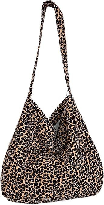 Leopard Shoulder Bag for Women Soft & Lightweight Large Tote Purse Handbag Travel Satchel Women's Gift