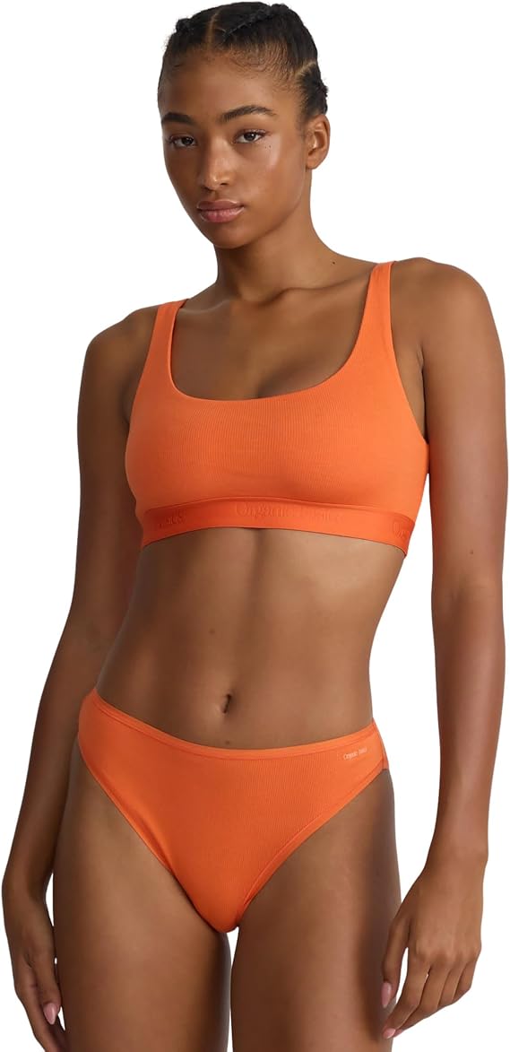 Organic Basics Women's Core Ribbed Cotton Tank Top Bralette