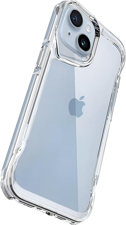 Minesk iPhone 14 İçin Defend Serisi Kristal Berraklığında Ultra Şeffaf Arkası Sert Polikarbonat Kenarları Yumuşak Silikon Super Koruyucu Özellikli Kılıf (Şeffaf, 14)