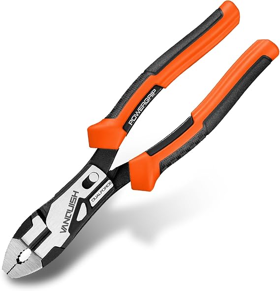 VANQUISH Dual Pivot Compound 8.5 Inch Linesman Plier