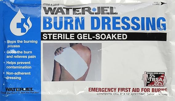 Water Jel Emergency Burn Dressing, 8" x 18"