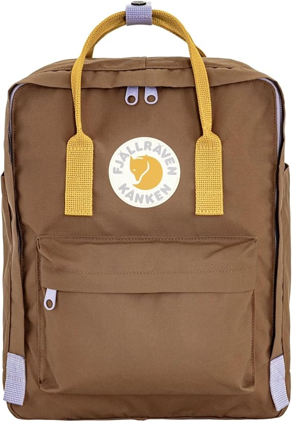 Fjallraven Kanken Koncept Backpack - Structured Design, Water-Resistant, Durable Fabric - School, Travel, Khaki Dust-Kantarell, One Size