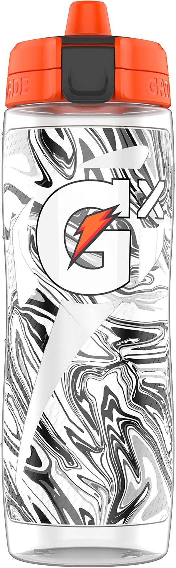 Gatorade Gx Hydration System, Non-Slip Gx Squeeze Bottles, Marble Black