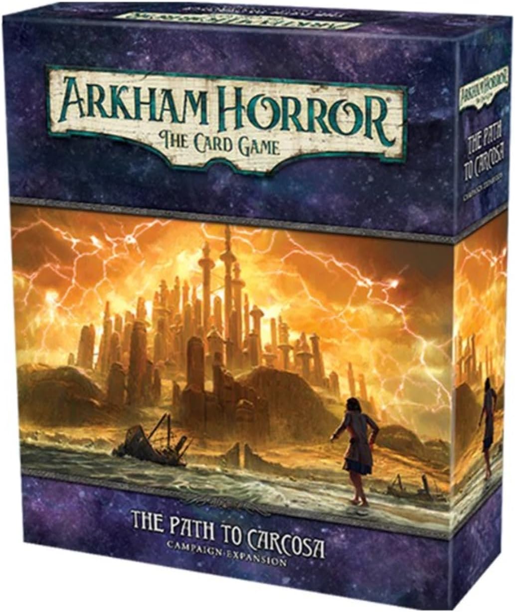 Fantasy Flight Games Arkham Horror The Card Game The Path to Carcosa Expansion | Horror Game | Mystery Game | Cooperative Card Game | Ages 14  | 1-2 Players <TAG1. Playtime 1-2 Hours | Made