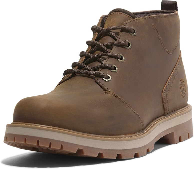 Timberland Men's Britton Road Mid Lace Up Waterproof Chukka Boot, Last Full Grain , 11.5 Wide, Rust full grain, 29.5 cm