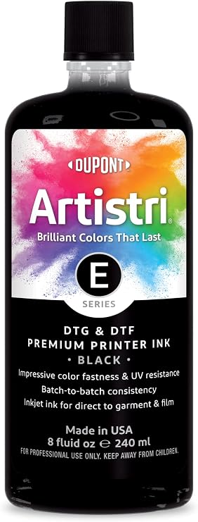 Artistri E Series DTF Ink Black 8 fl oz