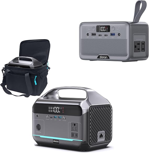 DARAN Portable Power Station, 288Wh (90,000mAh) LiFePO4 Battery