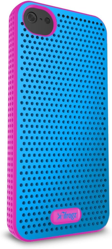 iFrogz Breeze Case for iPhone 5 - Retail Packaging - Blue/Pink