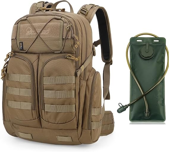 Mardingtop 40L Molle Tactical Cordura Backpack with 2.5 Liter Hydration Bladder