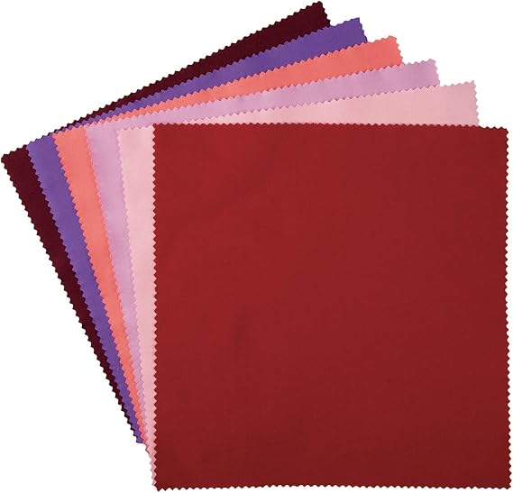 Connecting Threads Warm 43 pcs 10" 100% Cotton Fabric Squares Quilting