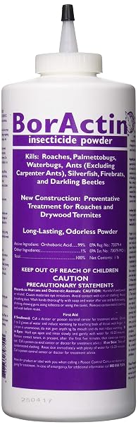 Rockwell Labs BAIP001 BorActin Insect Dust Insecticide, 1 lb, White