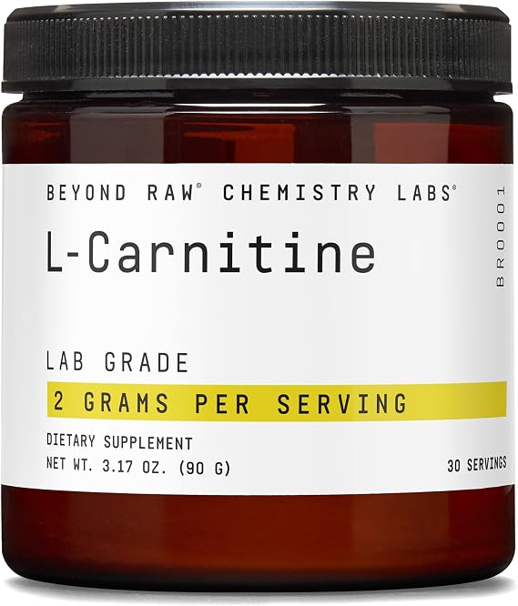 BEYOND RAW GNC Chemistry Labs L-Carnitine Powder, 30 Servings