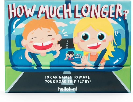 Hellofun! Kids Card Games How Much Longer? | Kids Card Games | Travel Playing Cards | Perfect for Game Night 2+ Players | Ages 5+