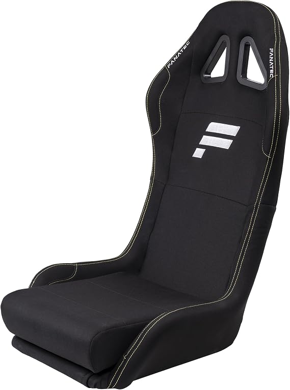 FANATEC CSL Shim Racing Cockpit Seat - Lightweight and Durable, Exclusively Designed for CSL Cockpit, Cushion Fabric - Black CSL_C_SEAT