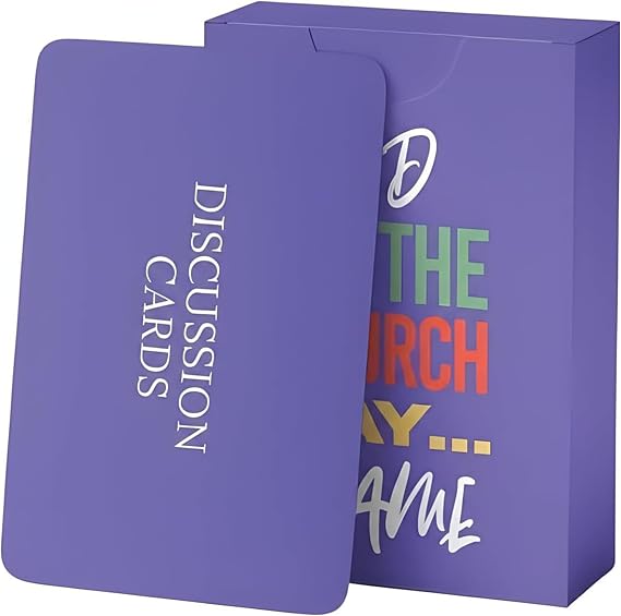 Christian Card Game for Families, Church Groups, Young Adult Ministries & Game Night - Faith-Based Conversation Starter with 47 Topic Cards + 18 Response Cards