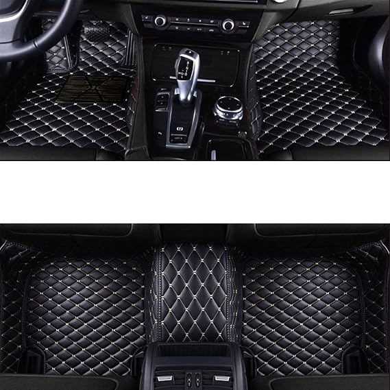 Automotive Accessories Full Surround Custom Car Floor Mat for suzukis Kizashi Swift Vitara SX4 Baleno Alto Ciaz Jimny IGNIS Splash Liana Car Accessories(Black Beige)