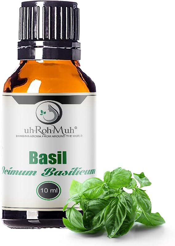 Premium Basil Essential Oil c.t. Methyl Chavicol - Home Essential Diffuser Oil for Aromatherapy, Perfect for Massage, Hair Care, Skin Care and Making Perfumes - 10 ml