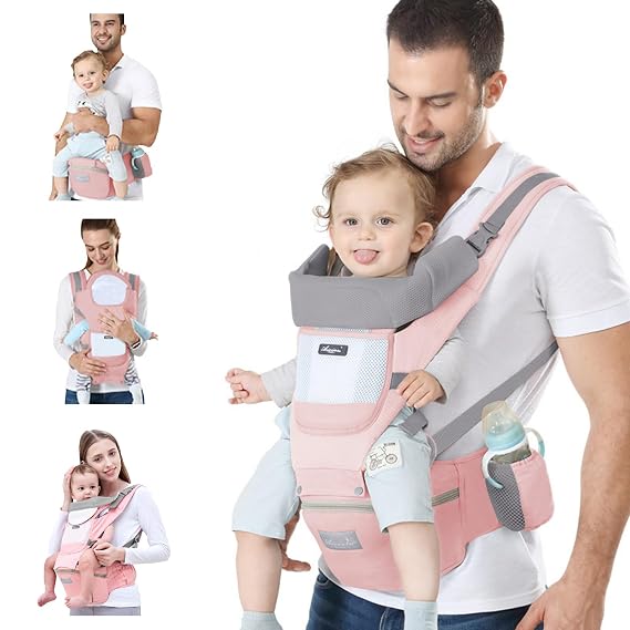 Baby Carrier Newborn to Toddler Baby Wrap Carrier (Pink)