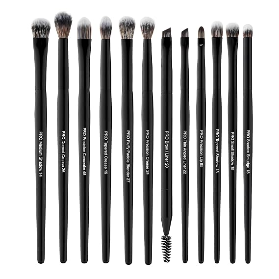 Bueart Design 12Pcs Professional Eyeshadow Makeup Brush Set