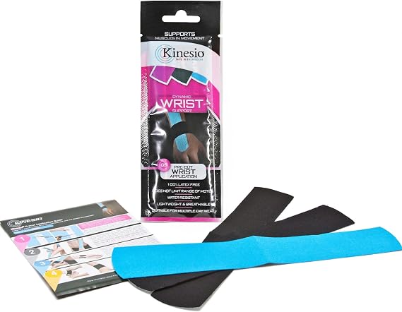 Kinesio Tape - Pre-Cut Wrist Support - Optimized Athletic Tape Strips
