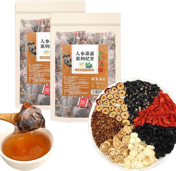 Sip Into Nature With Every Cup Of Ginseng Six Treasure Tea, Kidney Tea Formula Ginseng Eight TreasuresTea, Natural Liver And Kidney Care Pure Chinese Herbal Medicine Five Treasure Teas (2)