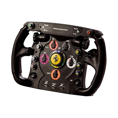 Thrustmaster Ferrari F1 Racing Wheel Add-On Replica Rim - PS5, XBOX & PC | Officially licensed, full-size design, brushed metal face, rubber-textured grip, collector item, compatible w T-Series bases
