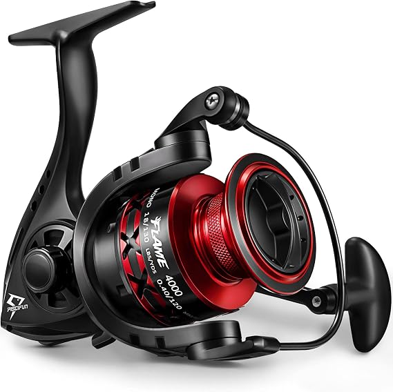 Piscifun Flame Spinning Reel, Lightweight, 22lb Max Drag, 9+1BB